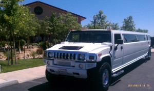 White Hummer SUV Limousine