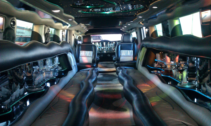 H2 Hummer Limo Interior