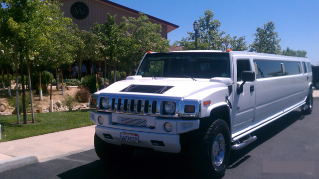 White Hummer Limo