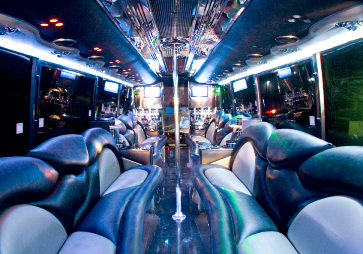 40 Passenger Party Bus Interior